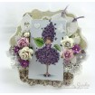 TINY TOWNIE GARDEN GIRL LILAC RUBBER STAMP